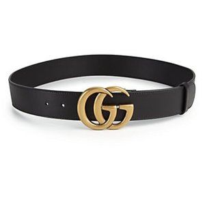 Gucci GG Leather Belt Black